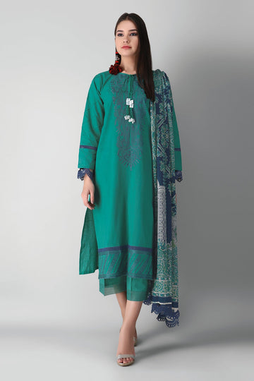 Bch21302 Green Khaadi Autumn Collection 2021
